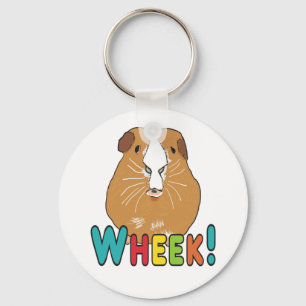 Guinea Pig Wheek Keychain