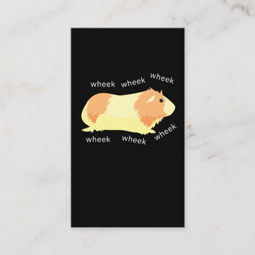 Guinea Pig wheek Small animal adorable Pet Lover Business Card