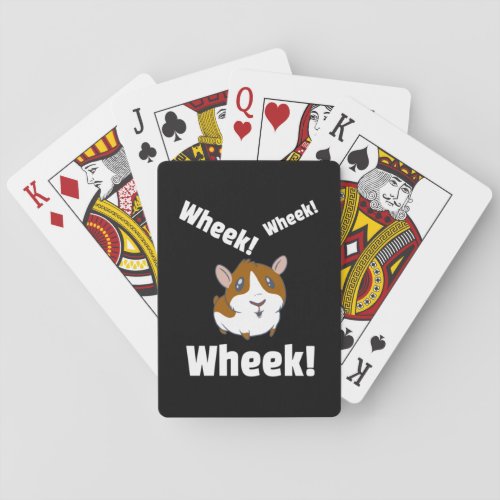Guinea pig Wheek Wheek Poker Cards