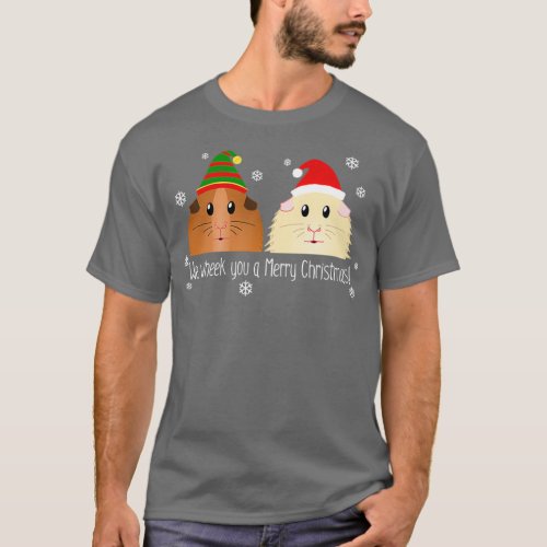 Guinea Pig Wheek You A Merry Christmas  T_Shirt