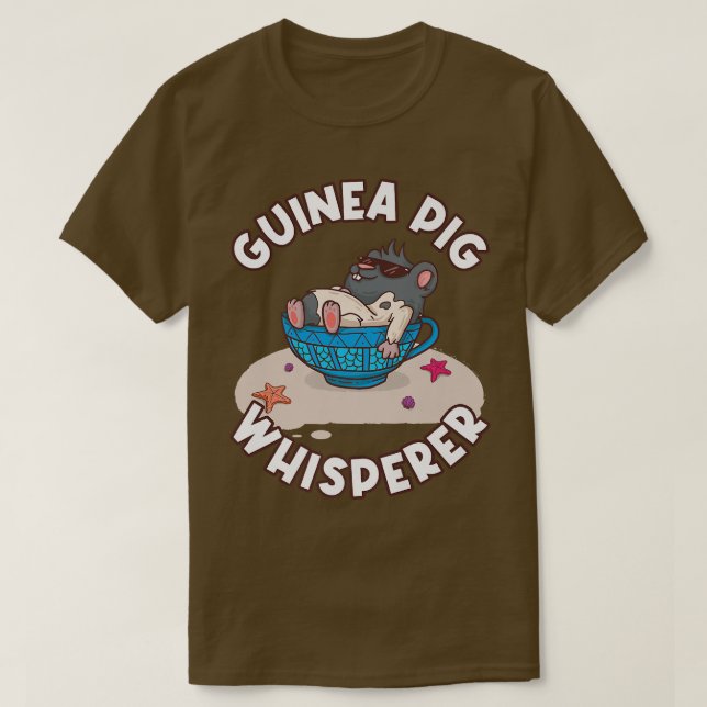 Guinea Pig Whisperer Premium 2482  T-Shirt (Design Front)