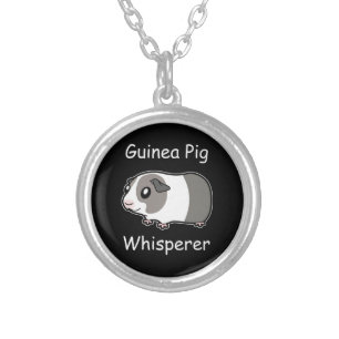 Guinea Pig Whisperer Silver Plated Necklace