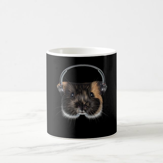 Guinea Pig With Headphones Coffee Mug (Center)