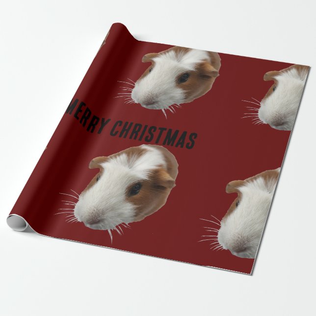 GUINEA PIG WRAPPING PAPER (Unrolled)