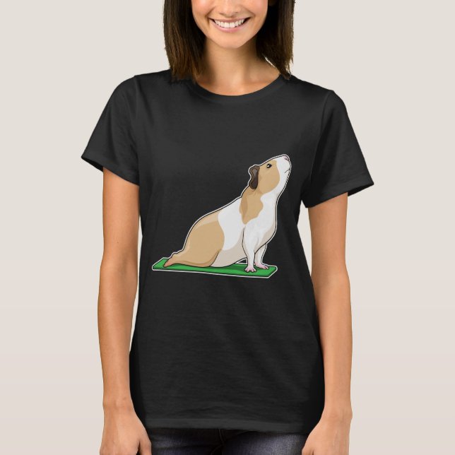 Guinea pig Yoga Fitness T-Shirt (Front)