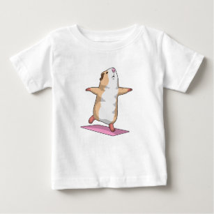Guinea pig Yoga Meditation Fitness Baby T-Shirt