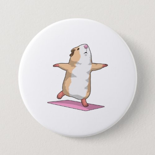 Guinea pig Yoga Meditation Fitness Button