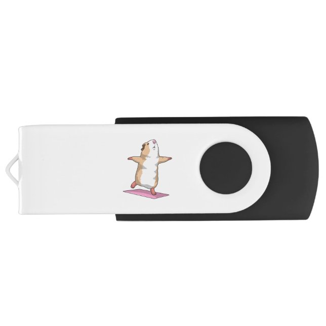 Guinea pig Yoga Meditation Fitness Flash Drive (Back)