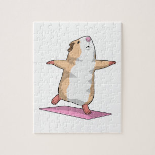 Guinea pig Yoga Meditation Fitness Jigsaw Puzzle