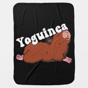 Guinea Pig Yoga Pose Yoguinea Baby Blanket