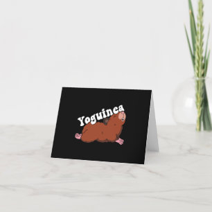 Guinea Pig Yoga Pose Yoguinea Thank You Card