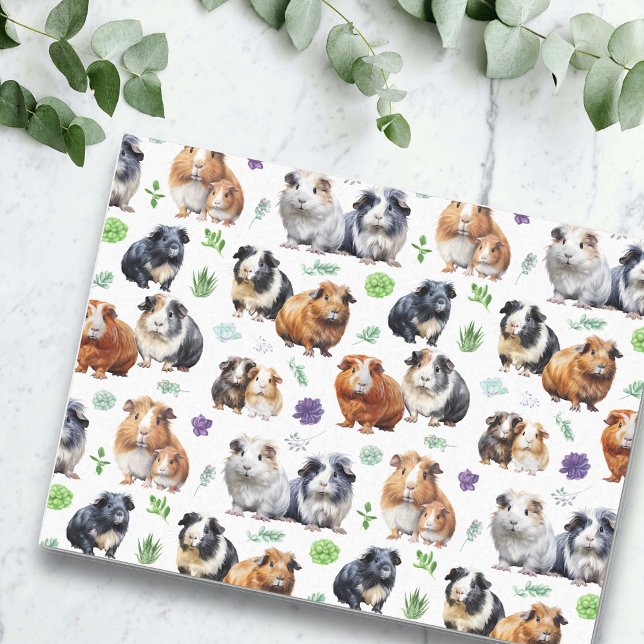 Guinea pigs and Succulents Tissue Paper (Creator Uploaded)