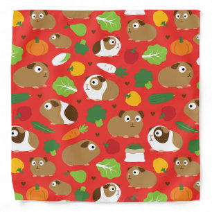 Guinea Pigs And Their Treats Bandana