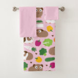 Guinea Pigs And Their Treats Bath Towel Set at Zazzle