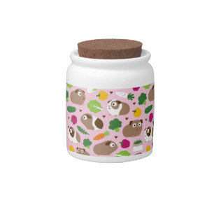 Guinea Pigs And Their Treats Candy Jar