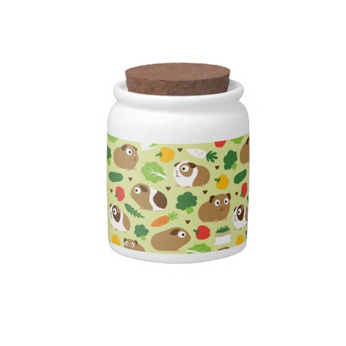 Guinea Pigs And Their Treats Candy Jar