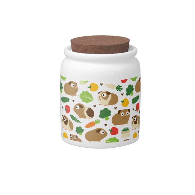 Guinea Pigs And Their Treats Candy Jar (Front)