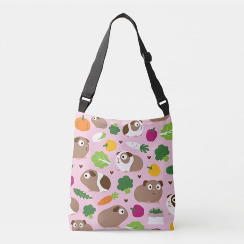 Guinea Pigs And Their Treats Crossbody Bag