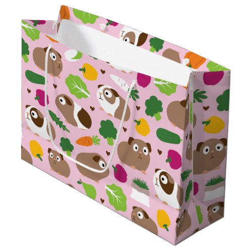 Guinea Pigs And Their Treats Large Gift Bag