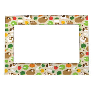 Guinea Pigs And Their Treats Magnetic Frame