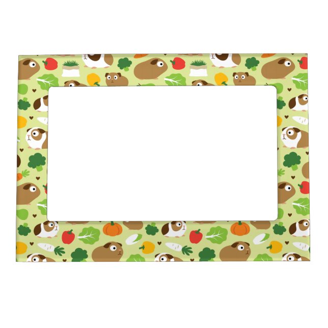 Guinea Pigs And Their Treats Magnetic Frame (Front)