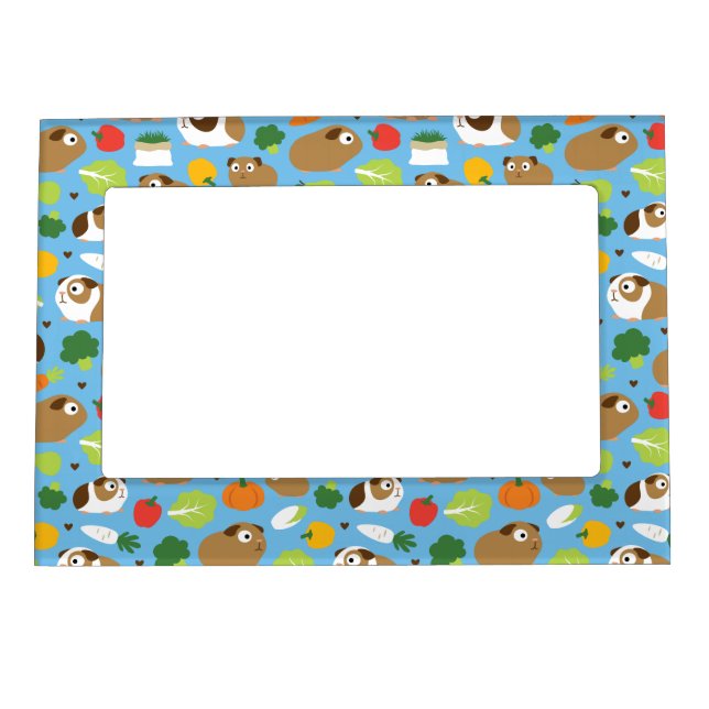 Guinea Pigs And Their Treats Magnetic Frame (Front)
