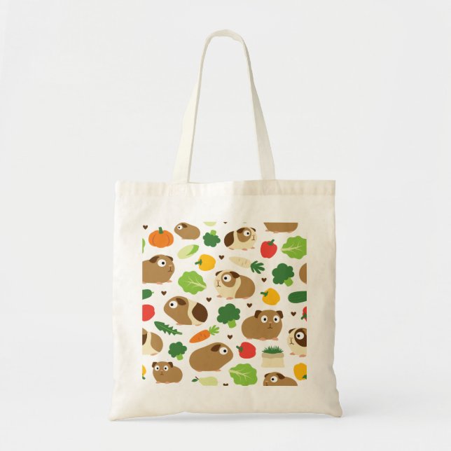 Guinea Pigs And Their Treats Tote Bag (Front)