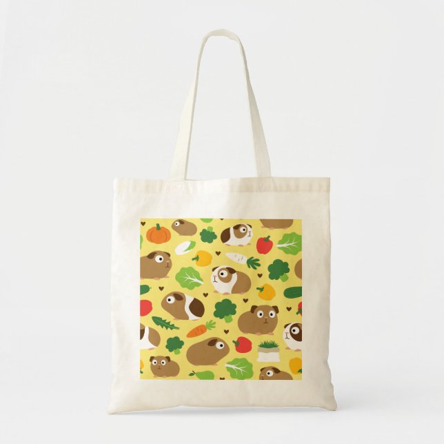 Guinea Pigs And Their Treats Tote Bag (Front)