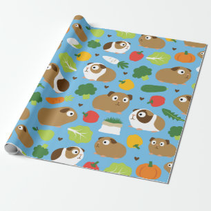 Guinea Pigs And Their Treats Wrapping Paper