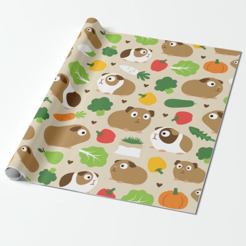 Guinea Pigs And Their Treats Wrapping Paper