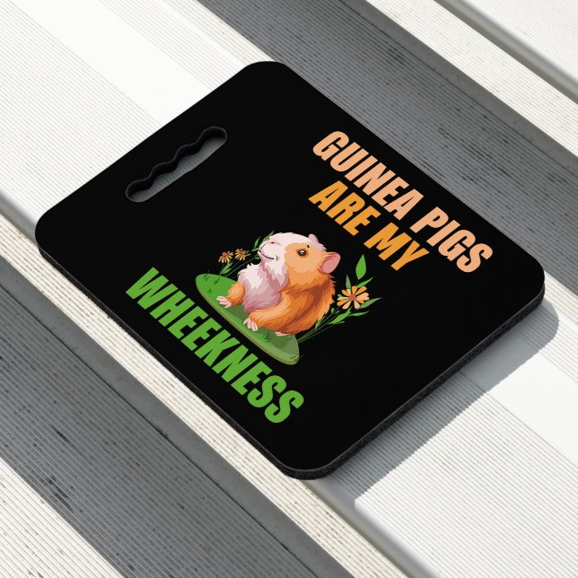 Guinea Pigs Are My Wheekness Seat Cushion (In Situ)