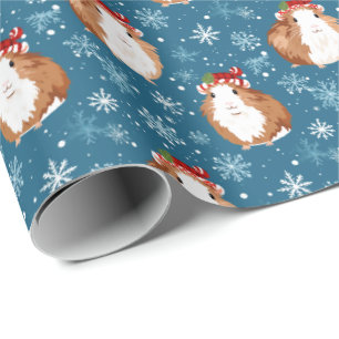 Guinea Pigs at Christmas Wrapping paper