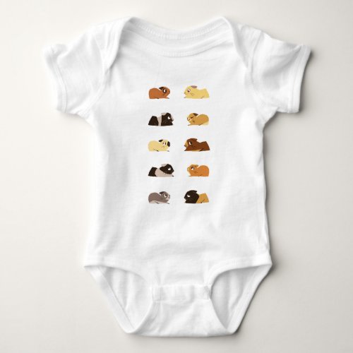 Guinea pigs baby bodysuit