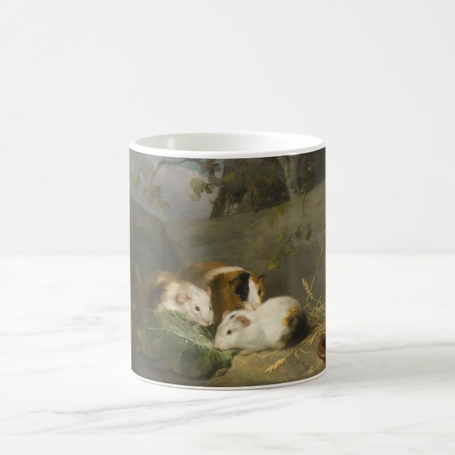 Guinea Pigs (by George Morland) Coffee Mug (Center)