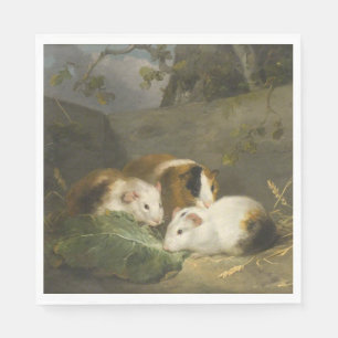 Guinea Pigs (by George Morland) Napkins