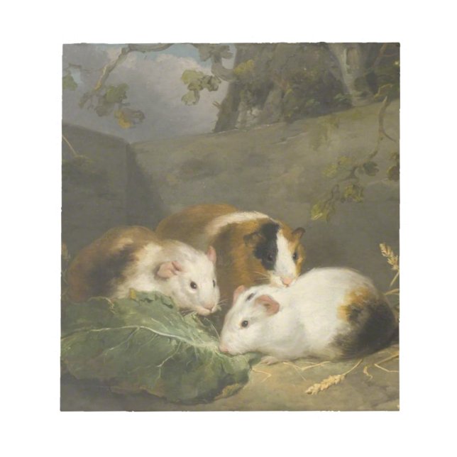Guinea Pigs (by George Morland) Notepad (Front)