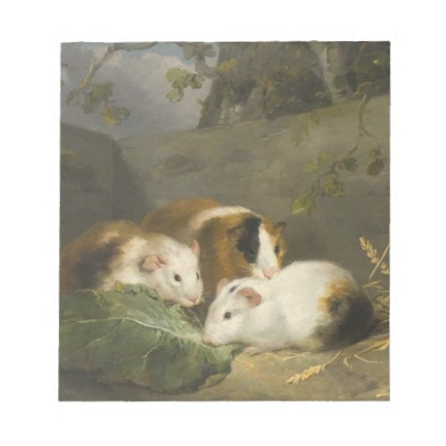 Guinea Pigs By George Morland Notepad