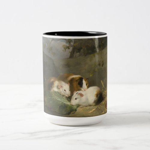 Guinea Pigs by George Morland Two_Tone Coffee Mug