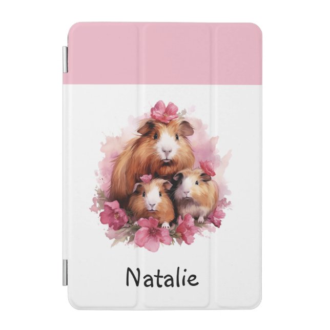 Guinea Pigs Cute Animal Whimsical Personalized iPad Mini Cover (Front)