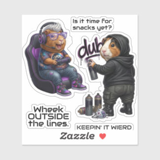 Guinea Pigs Do School, Artist & Gamer GP's Sticker
