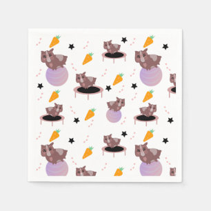 Guinea Pigs Fitness Gym Napkins