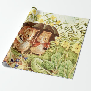 Guinea Pigs Go Shopping by Beatrix Potter Wrapping Paper