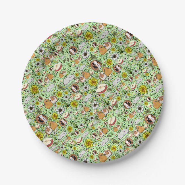 Guinea Pigs in Green Paper Plates (Front)