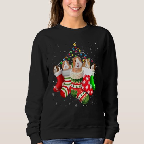 Guinea Pigs In Socks Christmas Pajama For Guinea P Sweatshirt