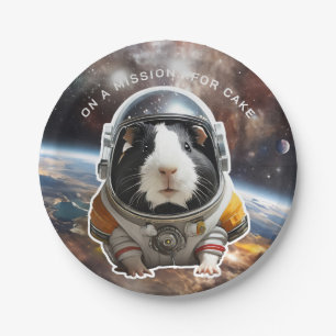 Guinea Pigs in Space! Retro Explorer Astronaut Paper Plates