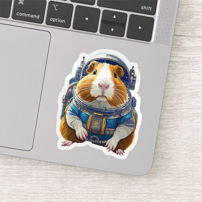 Guinea Pigs in Space! Space Travel Astronaut  Sticker (Detail)