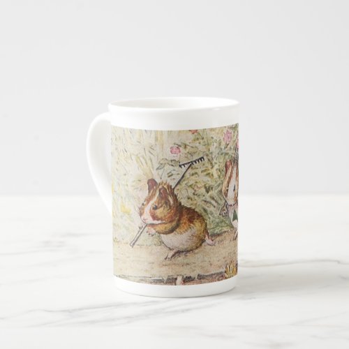 Guinea Pigs in the Garden Planting Seeds Bone China Mug