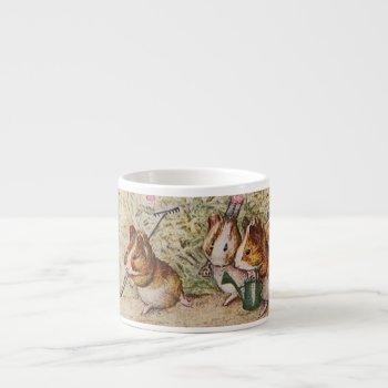 Guinea Pigs In The Garden Planting Seeds Espresso Cup by kidslife at Zazzle