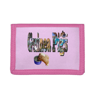 Guinea Pigs Is The Word, Kids Trifold Wallet
