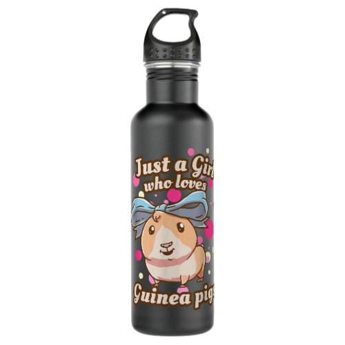 Guinea Pigs Just A Girl Who Loves Gift  Stainless Steel Water Bottle